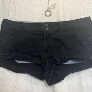 American Eagle Shorts Womens Size 6 Stretch Black Shortie Cotton Festival